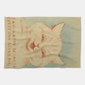 Ich bin glücklich, weil alle mich Lieben (Niedlich Geschirrtuch (Horizontal)