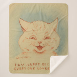 Ich bin glücklich, weil alle mich Lieben (süße Kat Sherpadecke