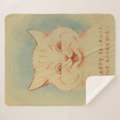 Ich bin glücklich, weil alle mich Lieben (süße Kat Sherpadecke (Vorderseite (Horizontal))