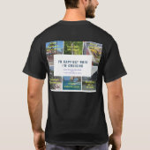 Ich bin glücklich, wenn ich den T - Shirt der Männ (Rückseite)