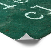 Ich bin glücklich wie ein Vierblättriges Kleeblatt Poster (Ecke)