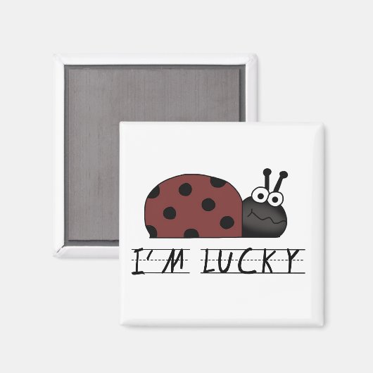 Ich bin glückliche Hemden und Geschenke Magnet (Vorderseite/Rückseite)