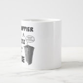 Ich bin glücklicher als ein Mistkäfer in einem Hau Jumbo-Tasse (Vorderseite)