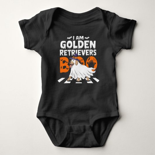 Ich bin GOLDEN RETRIEVERS boo Baby Strampler (Vorderseite)