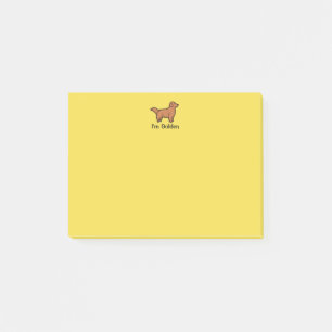 Ich bin goldene Post-It Post-it Klebezettel