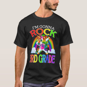 Ich bin Gonna Rock 3D Grade Unicorn Regenbogen Zur T-Shirt
