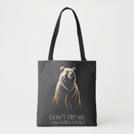 Ich bin Gottes Kind Bär Grafik Tasche