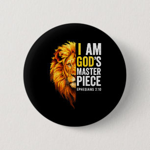 Ich bin Gottes Meisterwerk Christlich Epheser 2_20 Button
