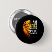 Ich bin Gottes Meisterwerk Christlich Epheser 2_20 Button (Vorne & Hinten)