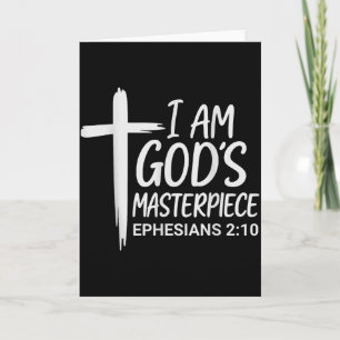 Ich bin Gottes Meisterwerk Christlich Epheser 2_20 Karte
