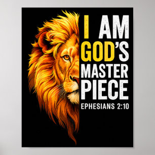 Ich bin Gottes Meisterwerk Christlich Epheser 2_20 Poster