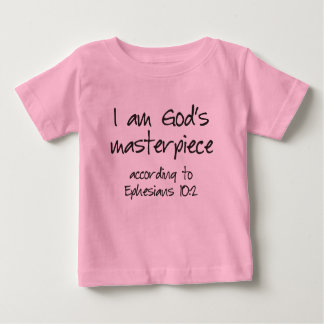 Ich bin Gottes Meisterwerk gemäß den Ephesianern 1 Baby T-shirt