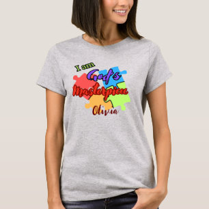 "Ich bin Gottes Meisterwerk" personalisiert T-Shir T-Shirt