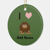 Ich bin groß keramik ornament (Links)