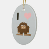Ich bin groß keramik ornament (Links)