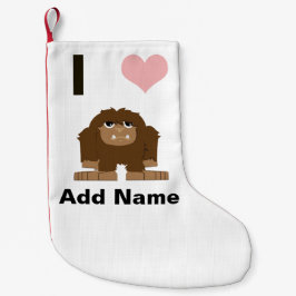 Ich bin groß kleiner weihnachtsstrumpf