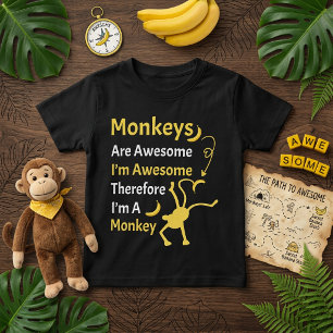 Ich bin großartig, deshalb bin ich ein Affe Lustig T-Shirt