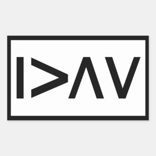 Ich bin größer als meine Höhen und Tiefen - Rechte Rechteckiger Aufkleber