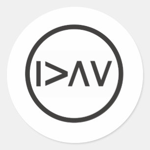 Ich bin größer als meine Höhen und Tiefen Runder Aufkleber