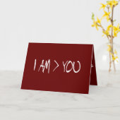 ICH BIN GRÖSSER ALS SIE KARTE (Gelbe Blume)