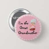 Ich bin - Großmutter das große Button (Vorne & Hinten)