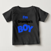Ich bin Großvaters Junge Baby T-shirt (Vorderseite)