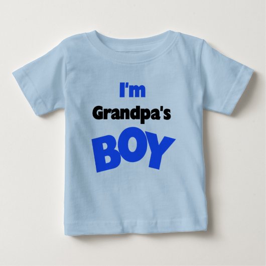 Ich bin Großvaters Junge Baby T-shirt (Vorderseite)