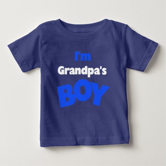 Ich bin Großvaters Junge Baby T-shirt (Vorderseite)