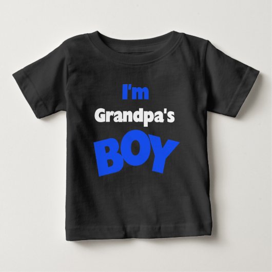 Ich bin Großvaters Junge Baby T-shirt (Vorderseite)