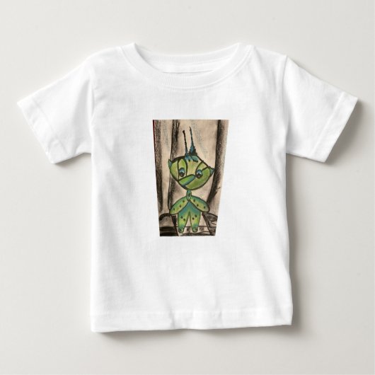 Ich bin grün baby t-shirt (Vorderseite)
