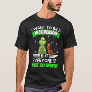 Ich bin grün gebucht, ich mag es, grünes Gesicht z T-Shirt