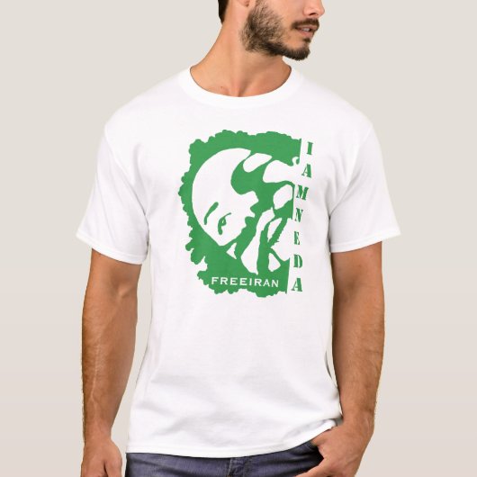 ich bin grüner T - Shirt NEDAs der Iran (Vorderseite)