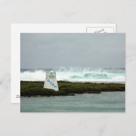 Ich bin Guam Postkarte (Vorne/Hinten)