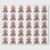 Ich bin gut alles ist eine schöne Weihnachtskühe Geschenkpapier (Flach)