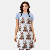 Ich bin gut alles ist eine schöne Weihnachtskühe Schürze (Getragen)