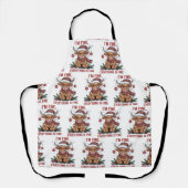 Ich bin gut alles ist eine schöne Weihnachtskühe Schürze (Vorderseite)