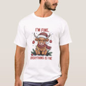Ich bin gut alles ist eine schöne Weihnachtskühe T-Shirt (Vorderseite)