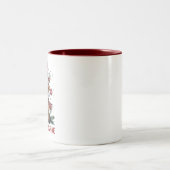 Ich bin gut alles ist eine schöne Weihnachtskühe Zweifarbige Tasse (Mittel)