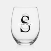 "Ich bin gut, alles ist gut" Weinglas Ohne Stiel (Vorderseite)