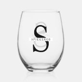 "Ich bin gut, alles ist gut" Weinglas Weinglas Ohne Stiel (Rückseite)