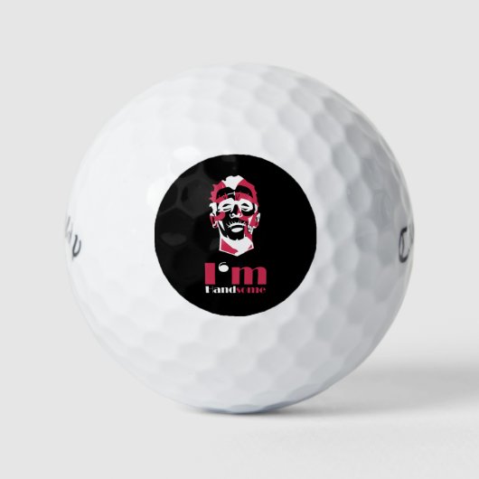 Ich bin gut aussehend abstrakt, Case-Mate iPhone F Golfball (Vorderseite)