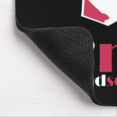Ich bin gut aussehend abstrakt mousepad (Ecke)