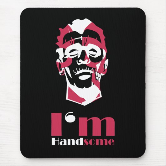 Ich bin gut aussehend abstrakt mousepad (Vorne)