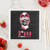 Ich bin gut aussehend abstrakt serviette (Beispiel)