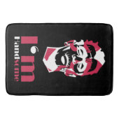 Ich bin gut aussehend abstrakten Fall-Mate iPhone  Badematte (Vorderseite)