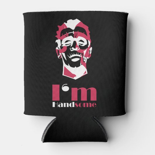 Ich bin gut aussehend abstrakten Fall-Mate iPhone Dosenkühler (Vorderseite)