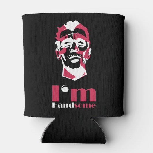 Ich bin gut aussehend abstrakten Fall-Mate iPhone Dosenkühler (Rückseite)