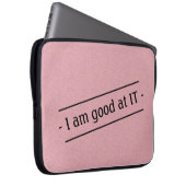 Ich bin gut darin auf jeder Farbe Laptopschutzhülle (Vorne Rechts)