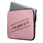 Ich bin gut darin auf jeder Farbe Laptopschutzhülle (Vorderseite Links)