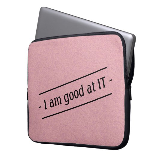 Ich bin gut darin auf jeder Farbe Laptopschutzhülle (Vorderseite Links)
